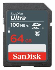 Карта памяти 64Gb SanDisk Ultra SDXC Class 10 (SDSDUNR-064G-GN3IN)