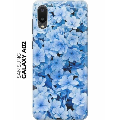 RE: PA Накладка Transparent для Samsung Galaxy A02 с принтом Голубые цветочки re pa накладка transparent для samsung galaxy a6 2018 с принтом голубые цветочки
