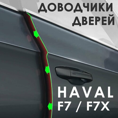 Доводчики дверей Haval F7 и F7X (4 двери) брызговики передние rival для haval f7 2022 н в f7x 2022 н в термоэластопласт 2 шт