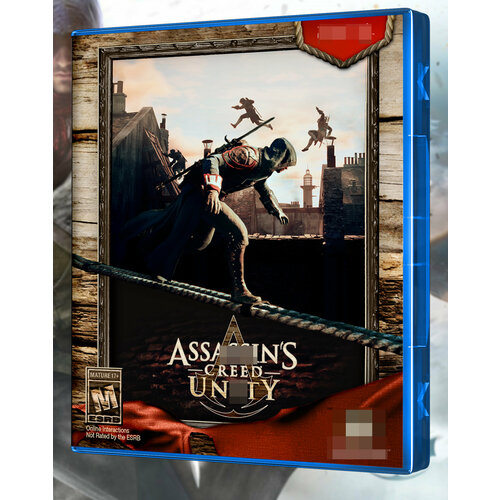 Эксклюзивная Кастомная обложка Assassins Creed Unity для PS4. чехол для samsung galaxy note printio assassins creed unity arno
