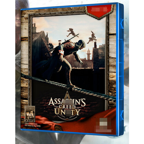Эксклюзивная Кастомная обложка Assassins Creed Unity для PS4.