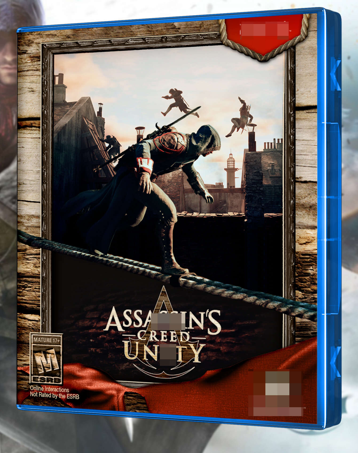 Эксклюзивная Кастомная обложка Assassins Creed Unity для PS4.