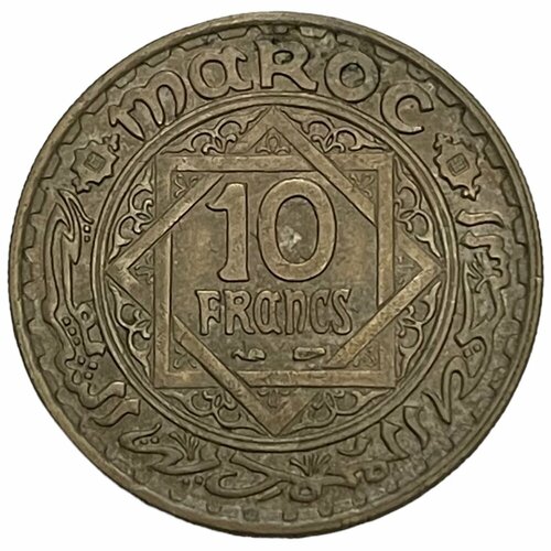 Марокко 10 франков 1947 г. (AH 1366) (2)