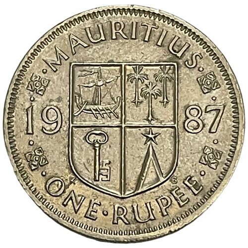 Маврикий 1 рупия 1987 г. маврикий 1 рупия 1951 г 2