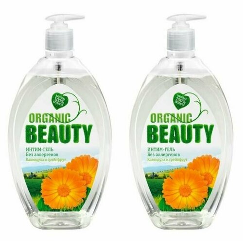 Organic Beauty Гель-интим Календула и Грейфрут, 500 мл, 2 шт