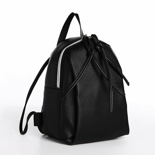 Рюкзак , черный черный рюкзак из искусственной кожи на молнии hugo черный