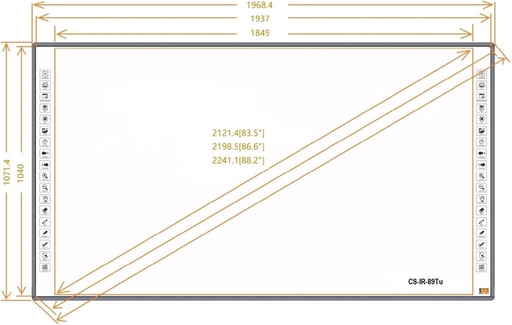Интерактивная доска Classic Solution CS-IR-89TU