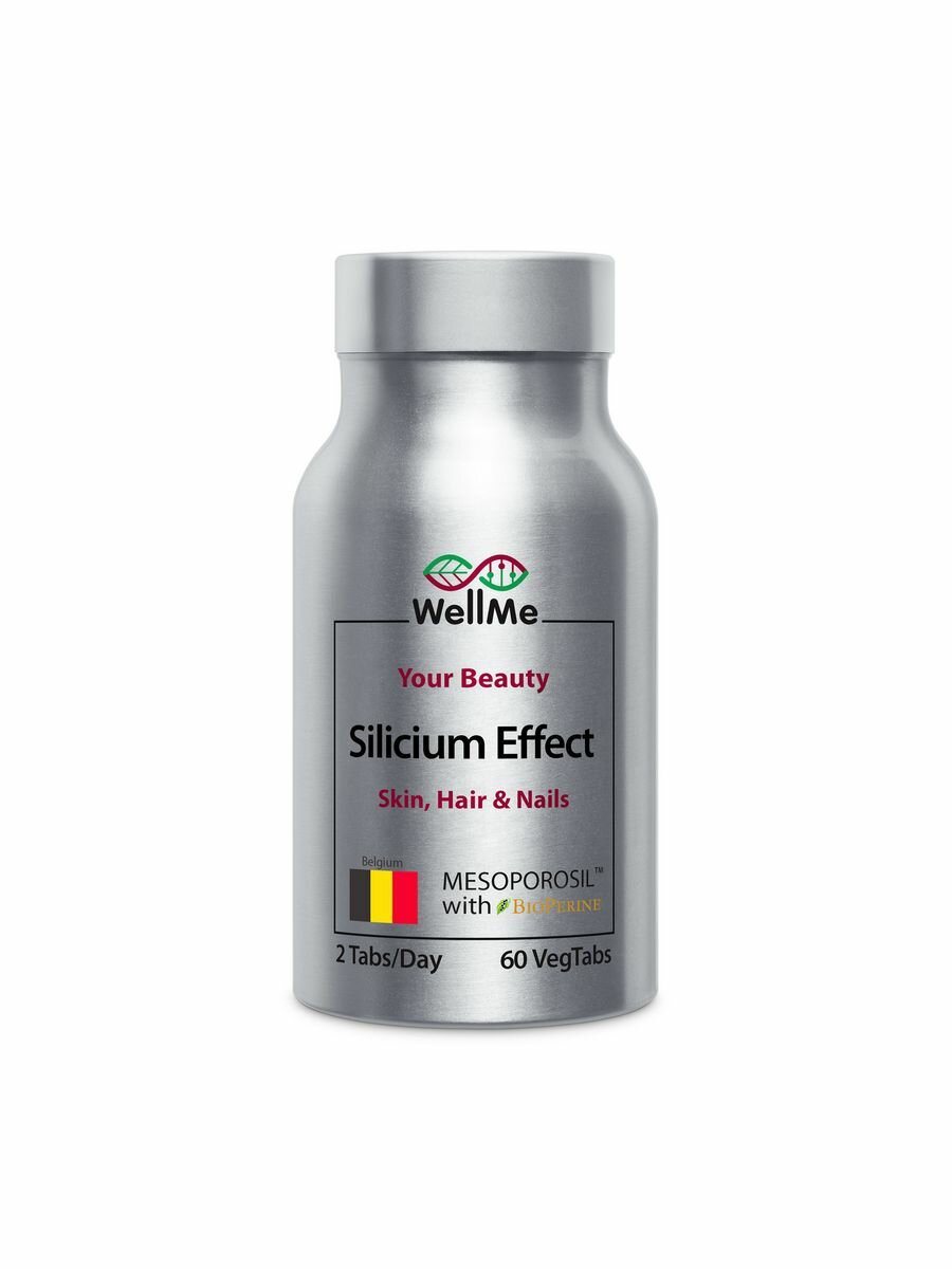 Кремний витамины для волос, кожи и ногтей для женщин Silicium Effect WellMe 60 таблеток - фотография № 5