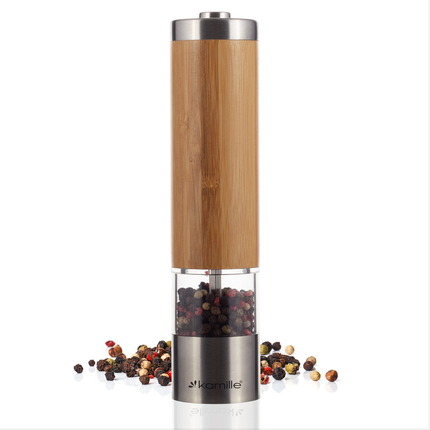 Мельница для специй Kamille KM 7063 электрическая (светло-коричневый)