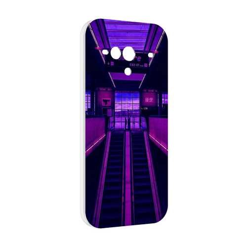 Чехол MyPads фиолетовый эскалатор для Doogee V30 задняя-панель-накладка-бампер чехол mypads фиолетовый эскалатор для doogee v11 задняя панель накладка бампер