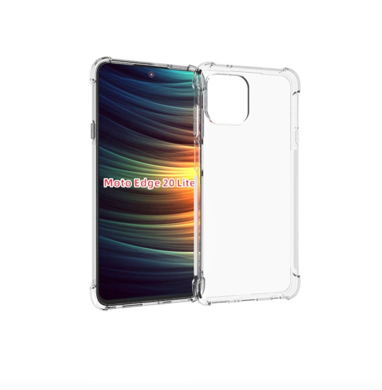 Чехол задняя-панель-накладка-бампер MyPads Tocco для Motorola Edge 20 Lite с усиленной защитой углов противоударный прозрачный