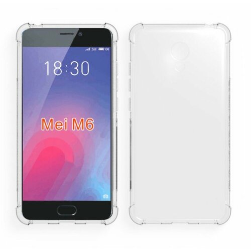 Чехол задняя-панель-накладка-бампер MyPads Tocco для Meizu M6 (M711Q) с усиленной защитой углов противоударный прозрачный