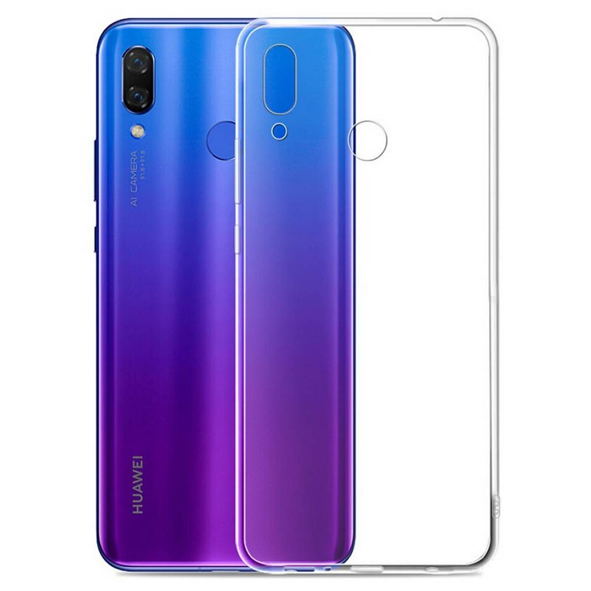 Чехол задняя-панель-накладка-бампер MyPads Tocco для Huawei Honor Play (6/64GB / 4/64GB) COR-L29 ультра-тонкий из силикона прозрачный