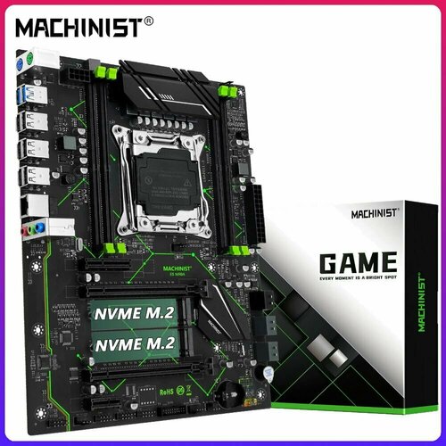 Материнская плата 2011-3 Machinist X99 MR9A X99 B85 4DDR4 4CH 2x PCI-Ex16 PCI-Ex4 PCI-Ex1 2x M2 NVME USB 30 GBLAN ATX 11500₽