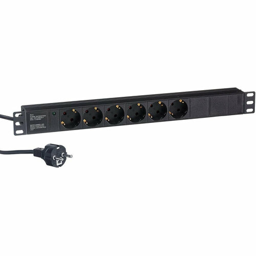 Блок розеток ExeGate ServerPro PDU-19H603 Al-6S-EU25CU EX280828RUS 2204₽