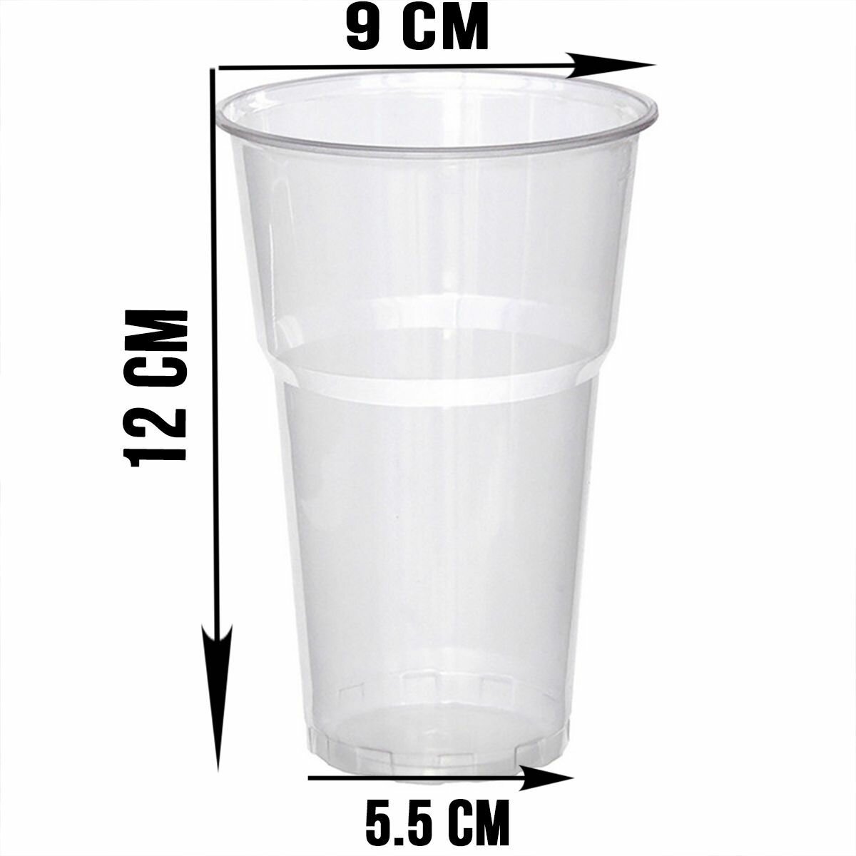 Стакан пластиковый 500мл, пластик, прозрачный, 500 штук - фотография № 2