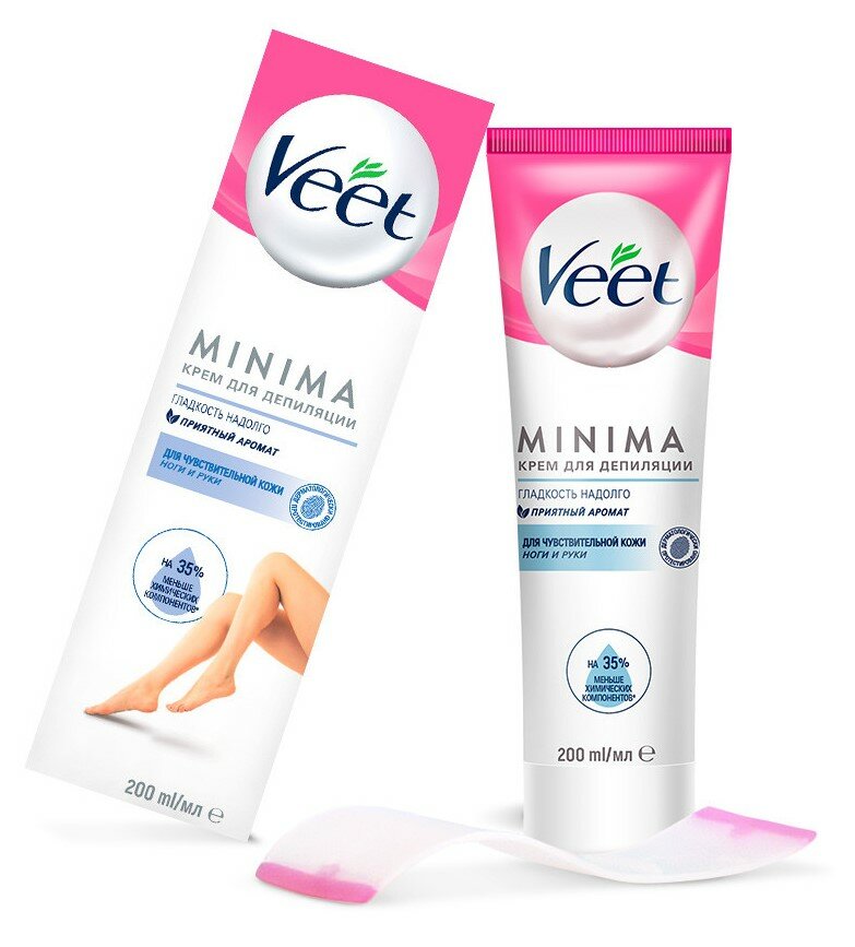 Veet MINIMA, крем для депиляции для чувствительной кожи, 200 мл