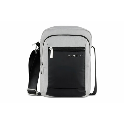фото Сумка планшет bugatti 49630144, фактура гладкая, черный, серый