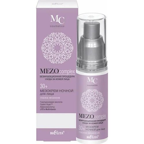 MEZOcomplex Мезокрем ночной для лица 30+ Глубокое увлажнение крем для лица белита mezoсomplex мезокрем для лица дневной глубокое увлажнение 30