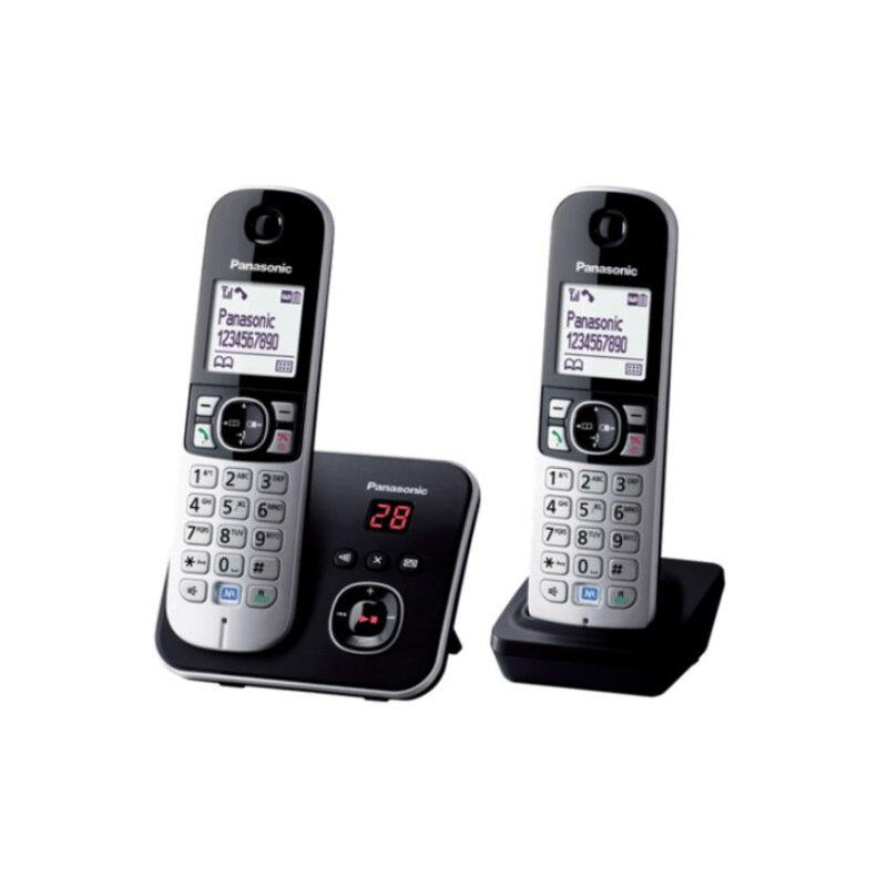 Радиотелефон Dect Panasonic KX-TG6812RU чер(KX-TG6812RUB)