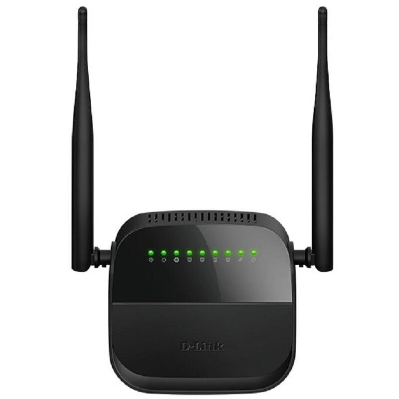 Маршрутизатор D-Link DSL-2750U ADSL чер.(DSL-2750U/R1A)