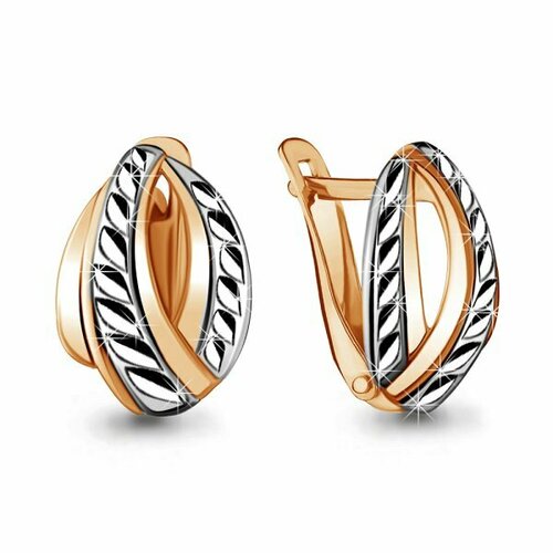 Серьги Trade Jewelry, красное золото, 585 проба, золотой