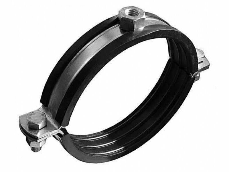фото Хомуты для горизонтального крепления воздуховодов с резиновым профилем 250мм-м8(5штук)