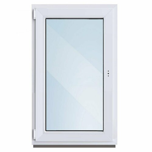 Окно пластиковое 0,9х0,6м, поворотно-откидное без сетки