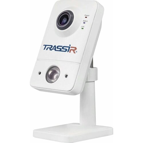 Камера видеонаблюдения IP Trassir TR-D7121IR1W, 1080p, 2.8 мм, белый [tr-d7121ir1w (2.8 mm)] камера видеонаблюдения trassir tr d2s5 2 8 2 8мм белый