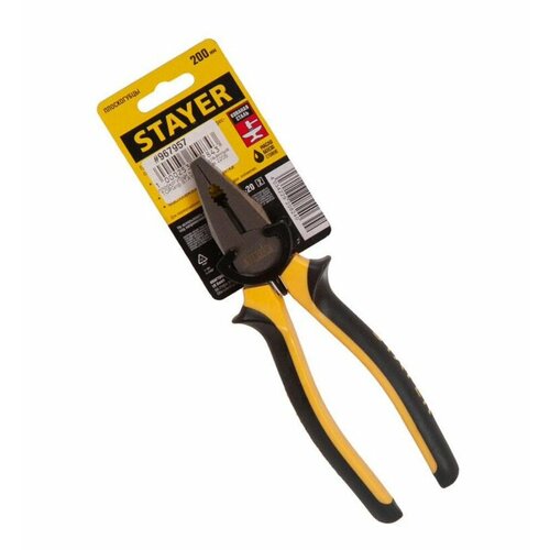 Pliers / Плоскогубцы комбинированные TOPGrip STAYER 200 мм 2205-1-20_z02