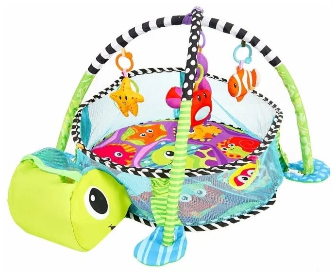 фото Развивающий коврик Huggeland с шариками