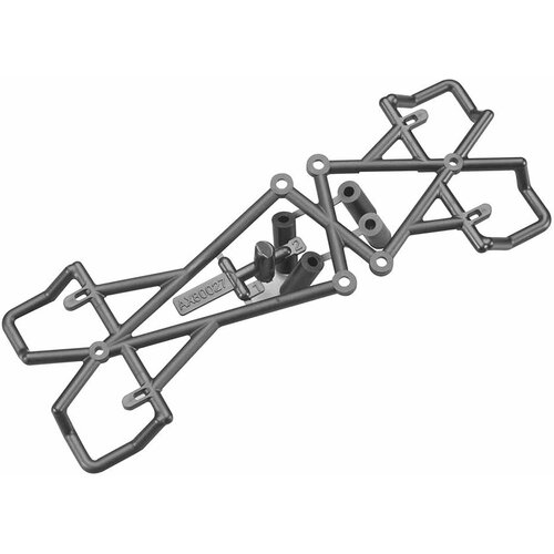 Крепление площадки аккумулятора (пластик) Axial AX80027 для RC Аксиал АХ80027 rc car metal trailer tow hook accessories for 1 10 rc crawler traxxas trx4 trx6 axial scx10 90046 axi03007 redcat mst