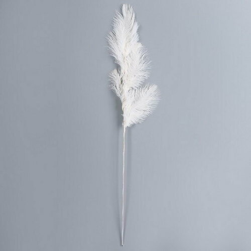 фото Декор из перьев "фонтан" на ножке, высота 58 см сима-ленд