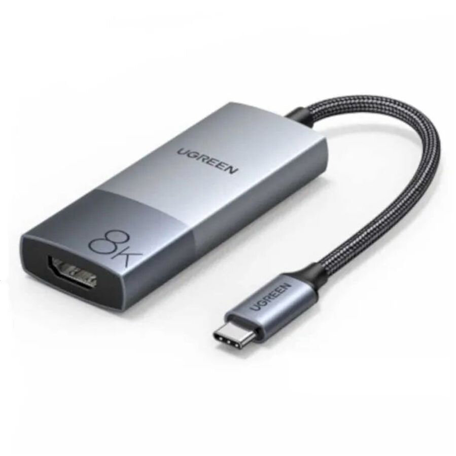 Адаптер UGREEN CM491 (50338) USB-C to HDMI Female 8K Adapter серебристый