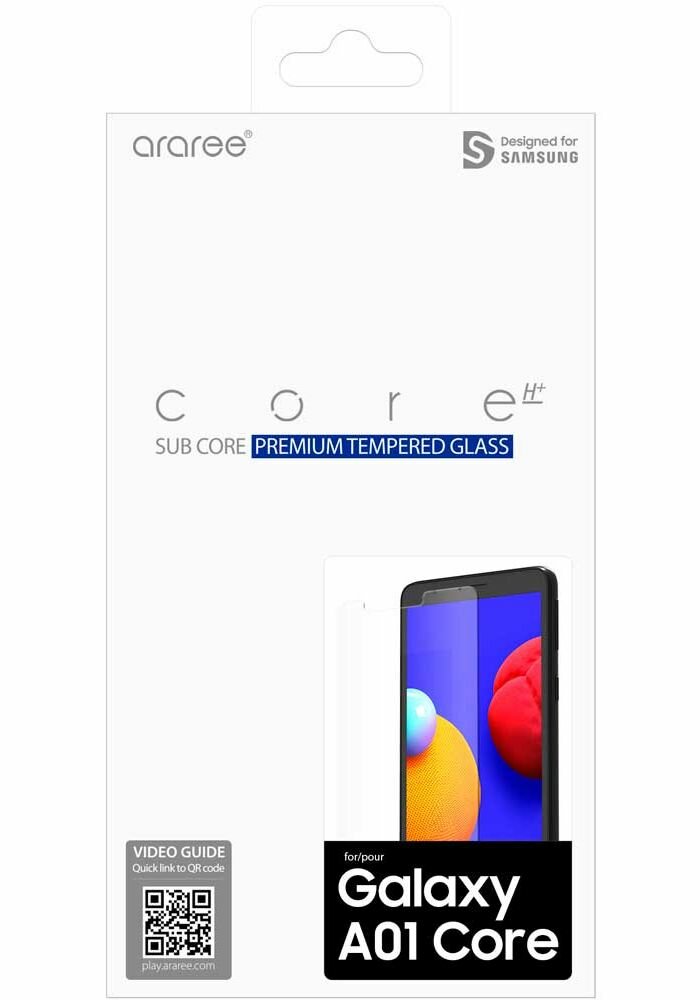 Защитное стекло для экрана SAMSUNG araree by KDLAB для Samsung Galaxy A01 Core, прозрачная, 1 шт [gp-tta013kdatr] - фото №4
