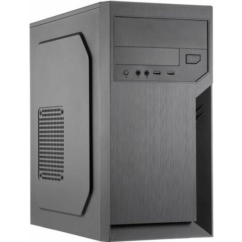 Корпус MiniTower Foxline FL-702 500W black (mATX, 2xUSB2.0) (FL-702-FZ500R) корпус minitower foxline fl 707 450w black matx без бп 2xusb3 0 fl 707 fz450r u32