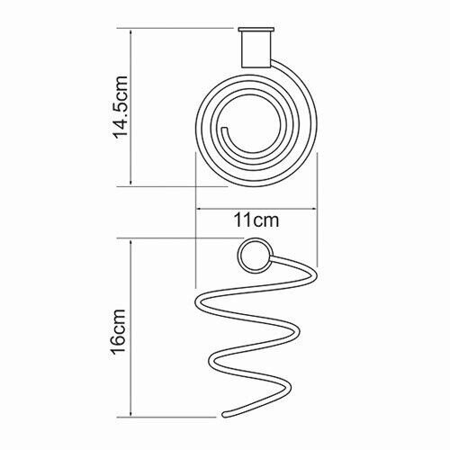 Держатель фена WasserKRAFT K-1080WHITE 9063551 - фото №5