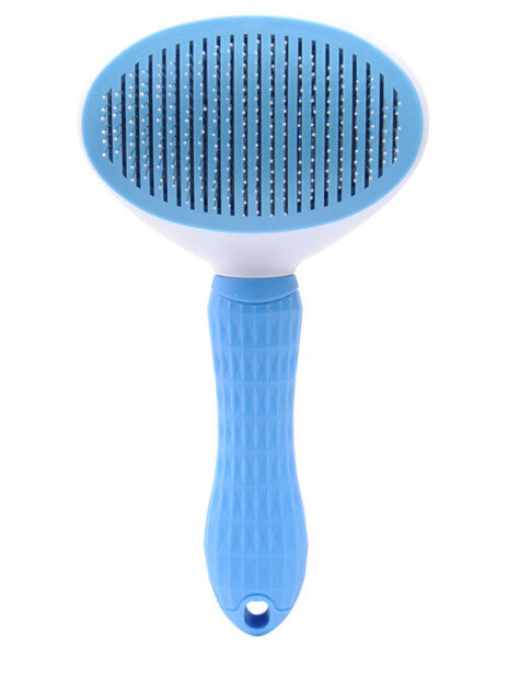 Дешеддер BOTTONCINI для собак и кошек, тонкие иглы, голубой