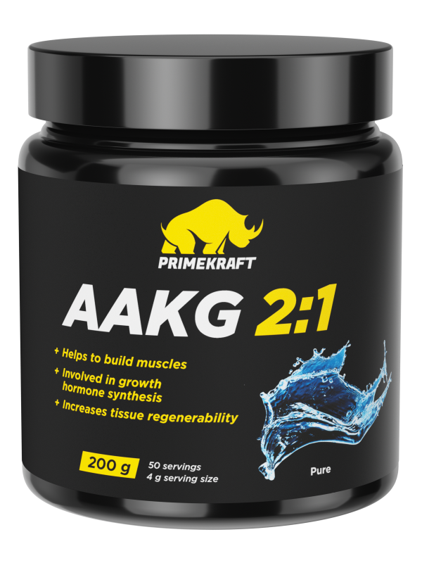 "Prime Kraft AAKG 2:1:1" - аминокислота "Аргинин" 200 гр (Чистый)