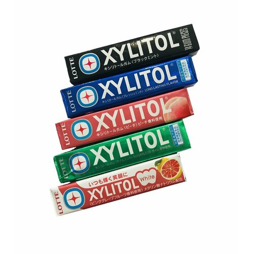 Жевательная резинка без сахара ассорти 14 подушечек * 5 шт LOTTE XYLITOL