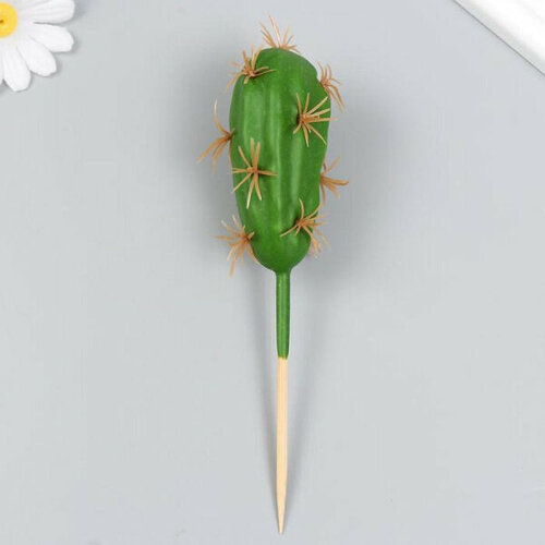 Искусственное растение для творчества «Кактус Пилозоцереус» 10х6 см, длинна 17 см 9532654