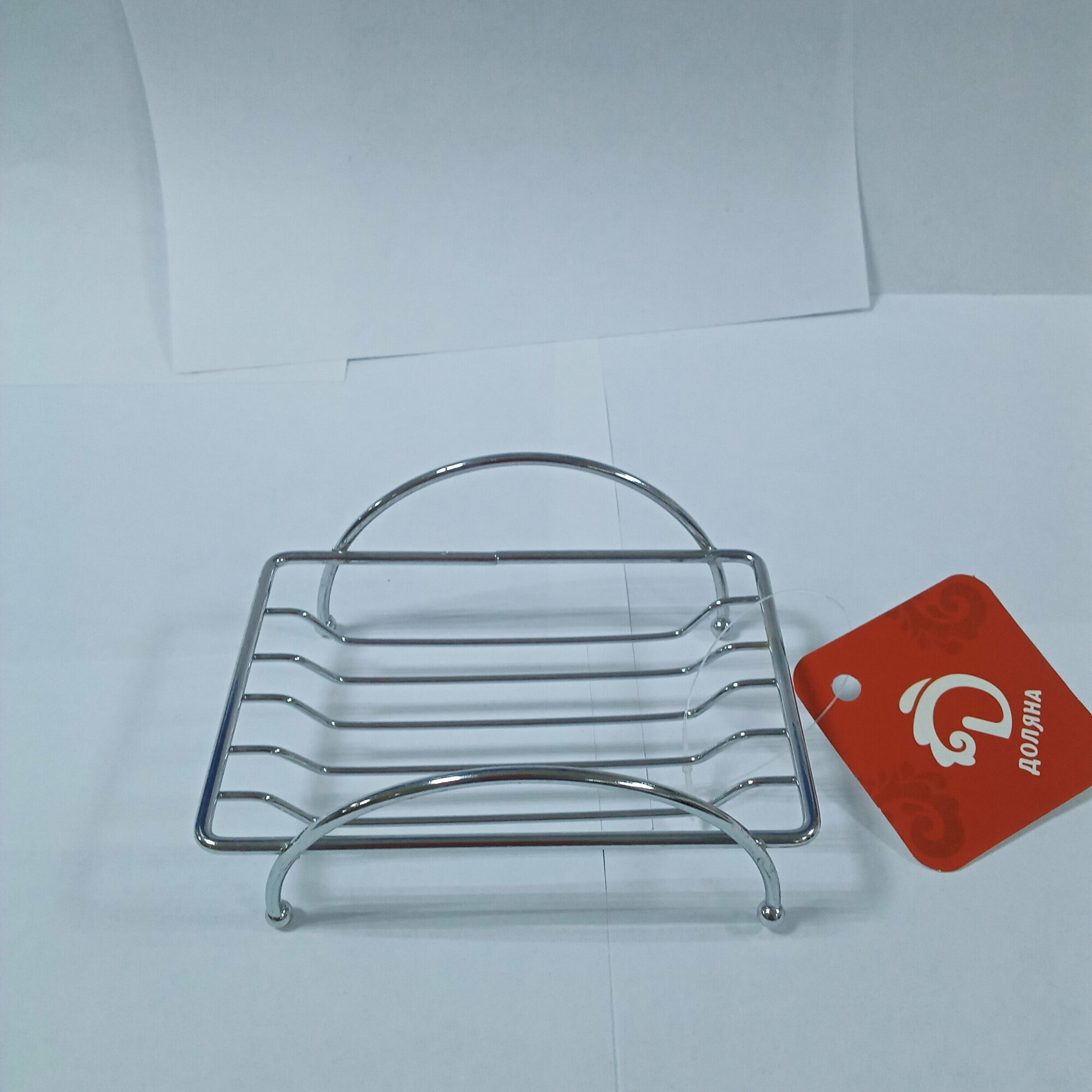 фото Мыльница металлическая на ножках