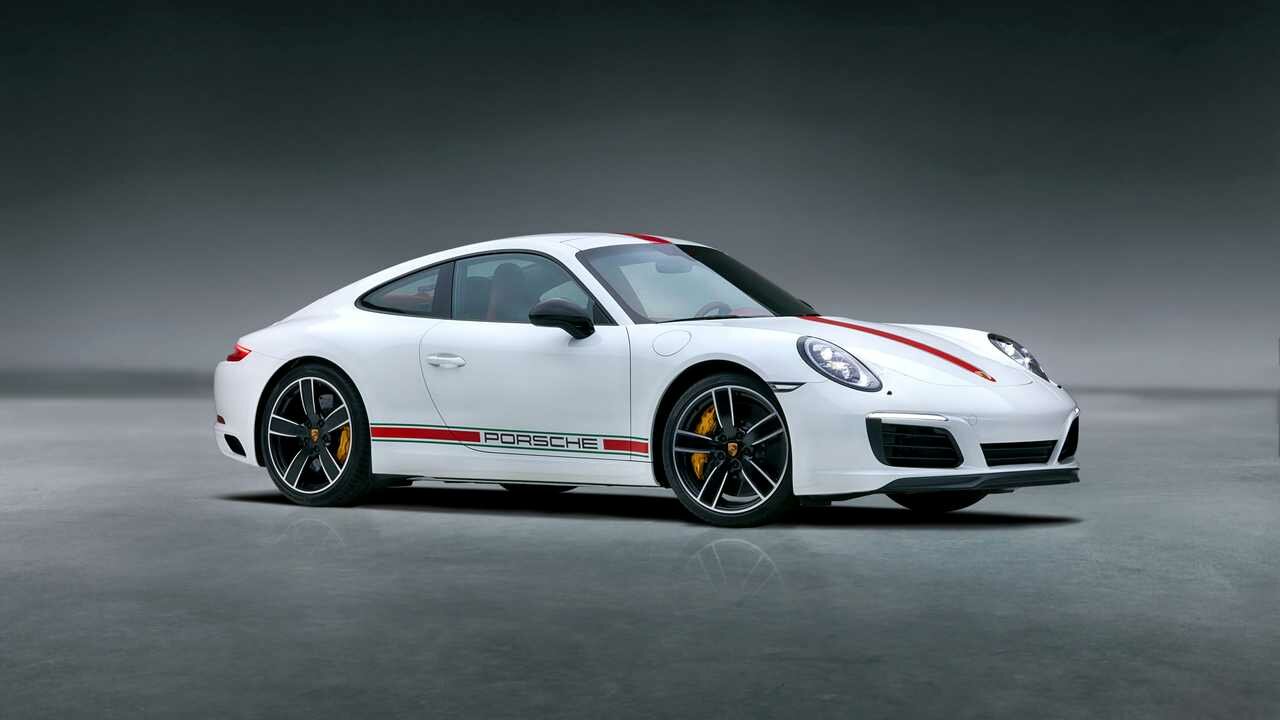 Картина на холсте 60x110 LinxOne "Porsche" интерьерная для дома / на стену / на кухню / с подрамником