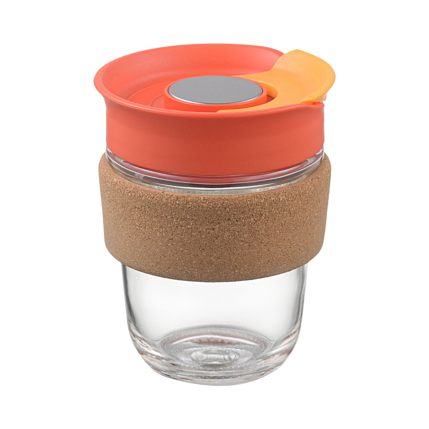 фото Кружка для холодных и горячих напитков, дома и улицы, стеклянная, Jaunt, 360 мл, красная, Smart Solutions, SH-JT-CP-RD-360