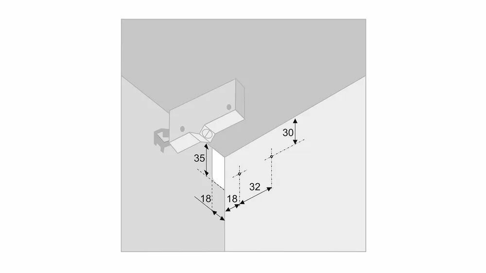 Изображение Навес регулируемый (80кг) белый универсальный. Комплект 10 шт.