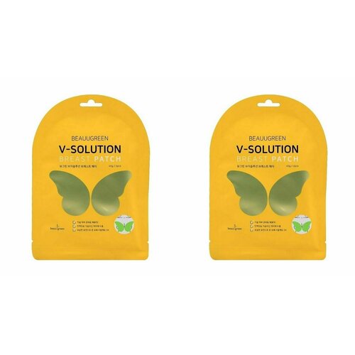 BEAUUGREEN Маска-патч для бюста для придания упругости V-Solution Breast Patch 40г - 2 штуки 2021 new beauty breast patch breast care collagen pleura patch pie breast firmness breast peach increase patch pleura p7x4