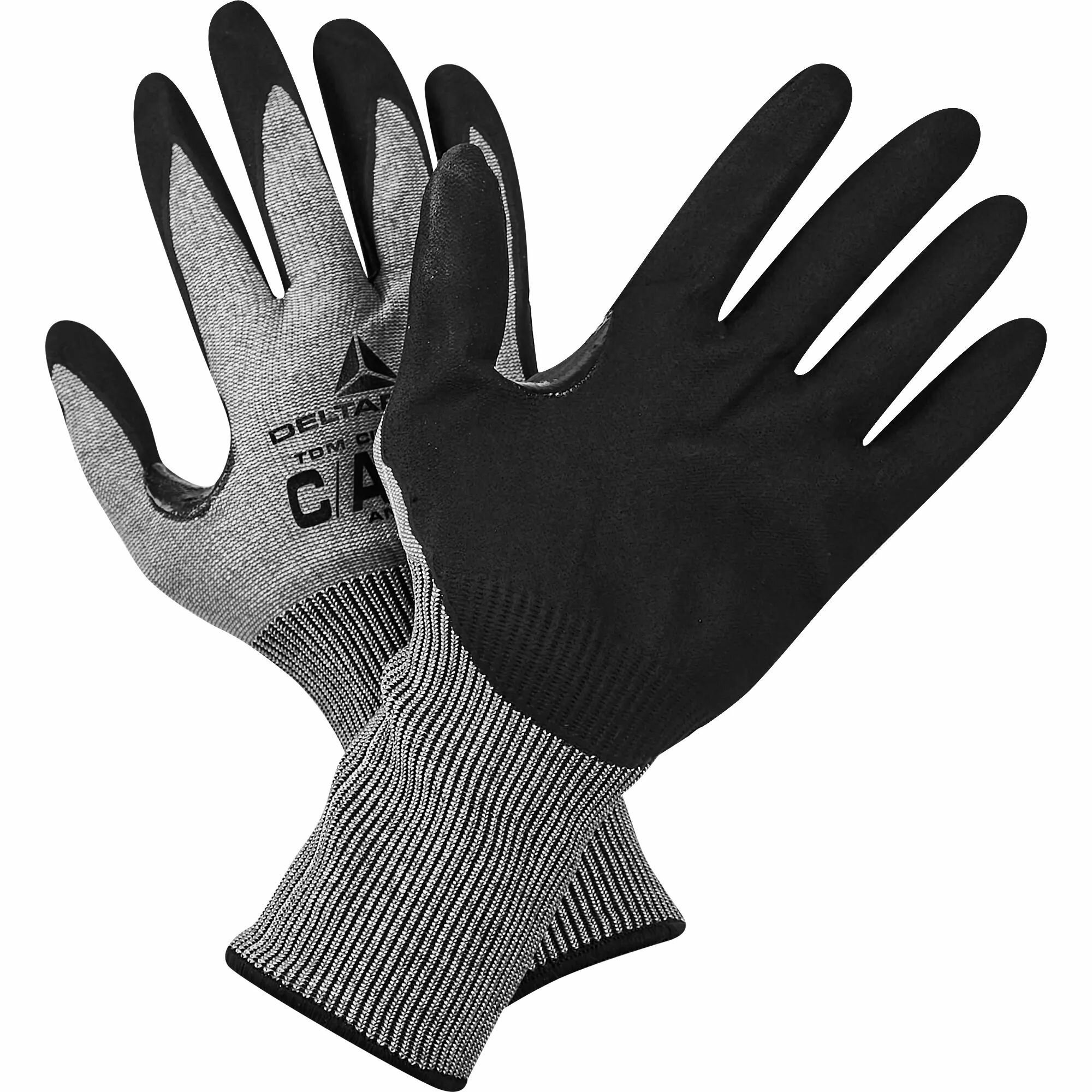 Антипорезные перчатки с нитриловым покрытием Delta Plus VECUTC01GR10 размер 10
