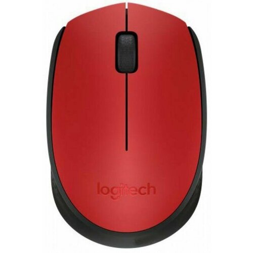 Мышь беспроводная Logitech M171, красный (910-004645)