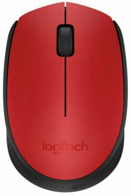 Мышь беспроводная Logitech M171 красный (910-004645)