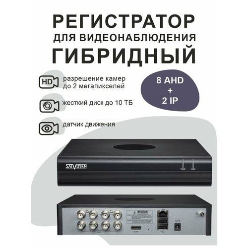 Гибридный 8-х канальный видеорегистратор 1134000₽